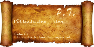Pöttschacher Tibor névjegykártya